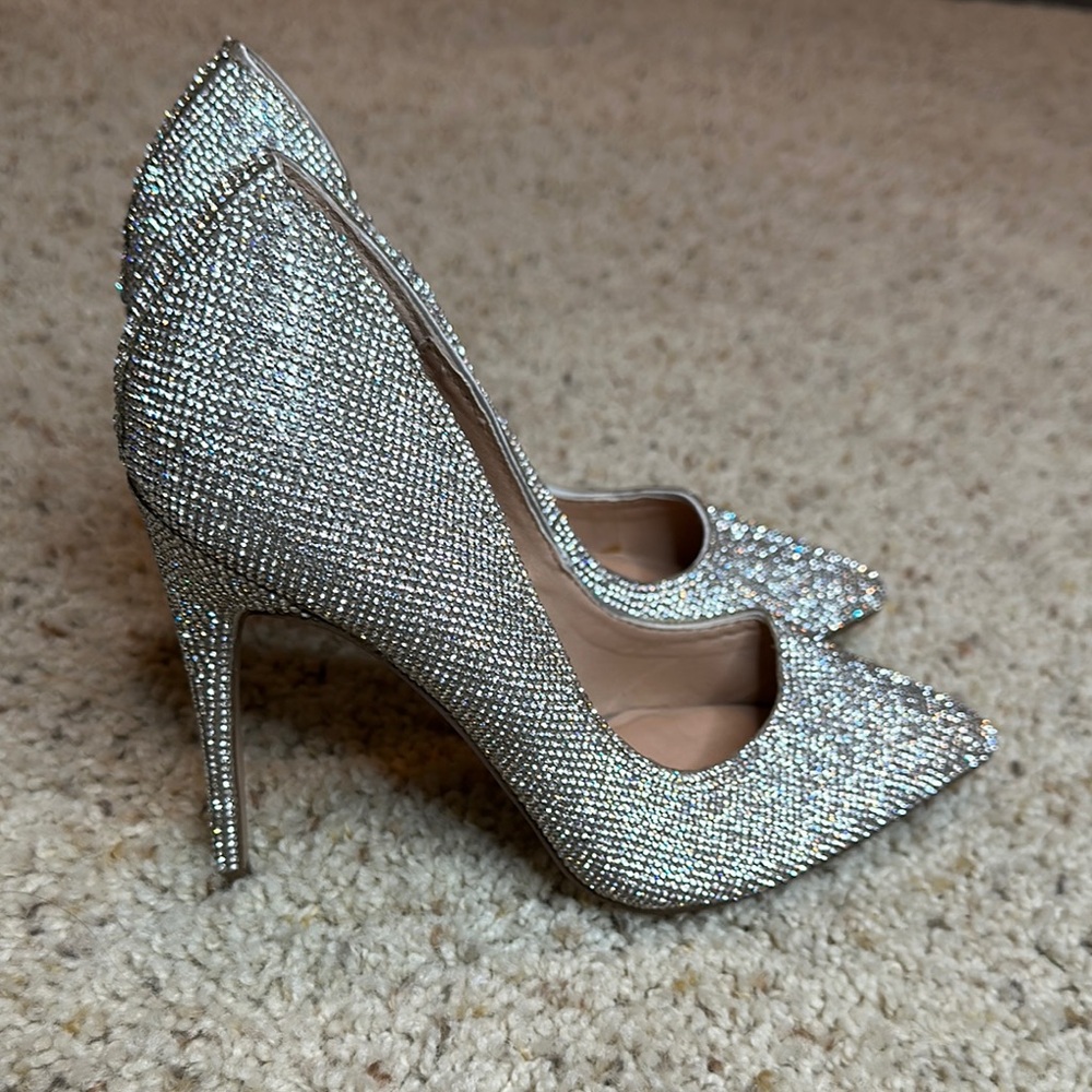 Steve Madden Elegant Silver High Heels